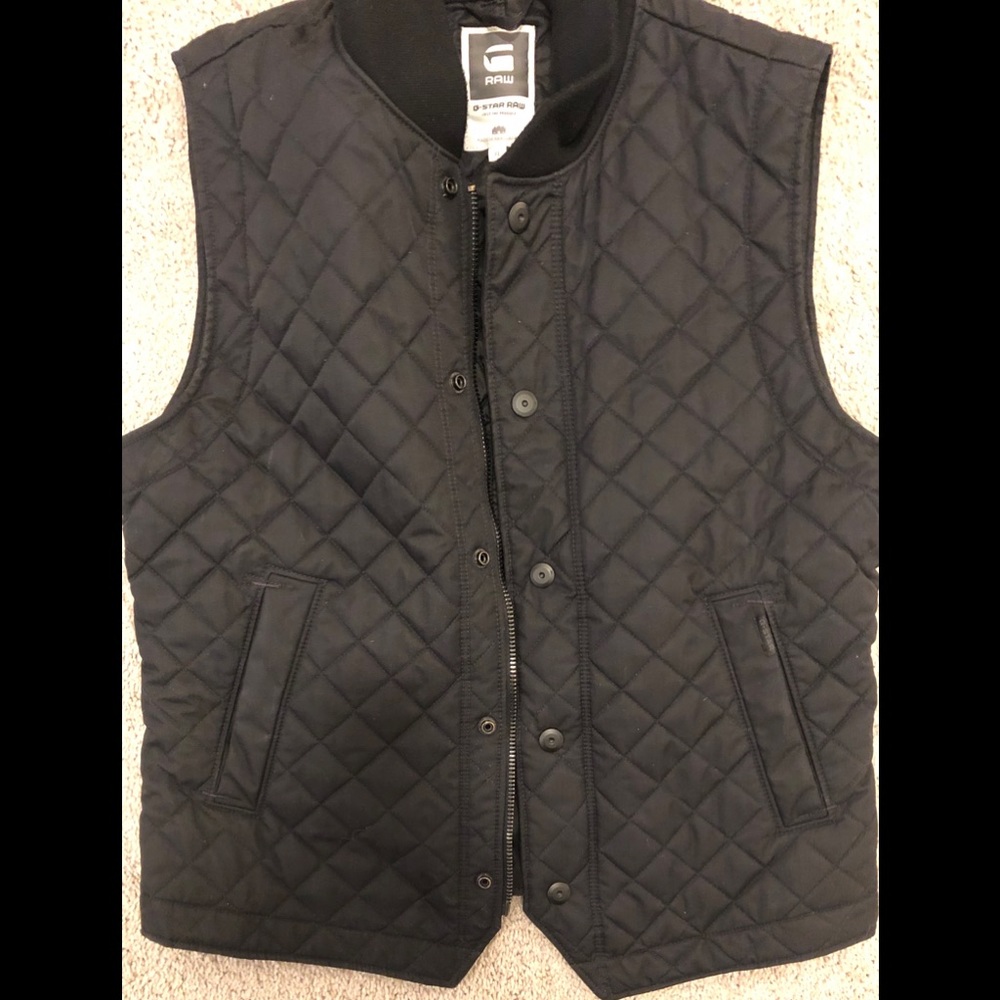 Men's black G-star vest size XL